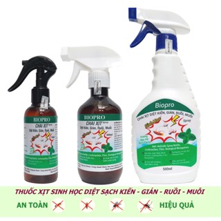  Chai xịt sinh học Diệt kiến Diệt gián Diệt ruồi Diệt muỗi Biopro Hương bạc hà dễ chịu an toàn hiệu quả dài lâu 