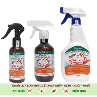  Chai xịt sinh học Diệt kiến Diệt gián Diệt ruồi Diệt muỗi Biopro Hương quế dịu nhẹ an toàn hiệu quả dài lâu 