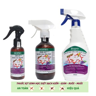  Chai xịt sinh học Diệt kiến Diệt gián Diệt ruồi Diệt muỗi Biopro Hương lavender dịu nhẹ an toàn hiệu quả dài lâu 