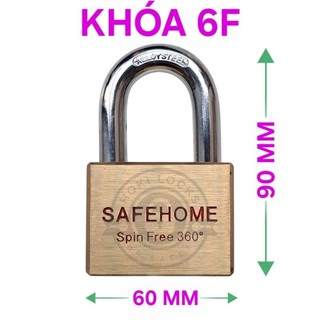 Khóa SAFEHOME Thân Bằng Đồng Thau 50MM 60MM