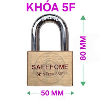 Khóa SAFEHOME Thân Bằng Đồng Thau 50MM 60MM