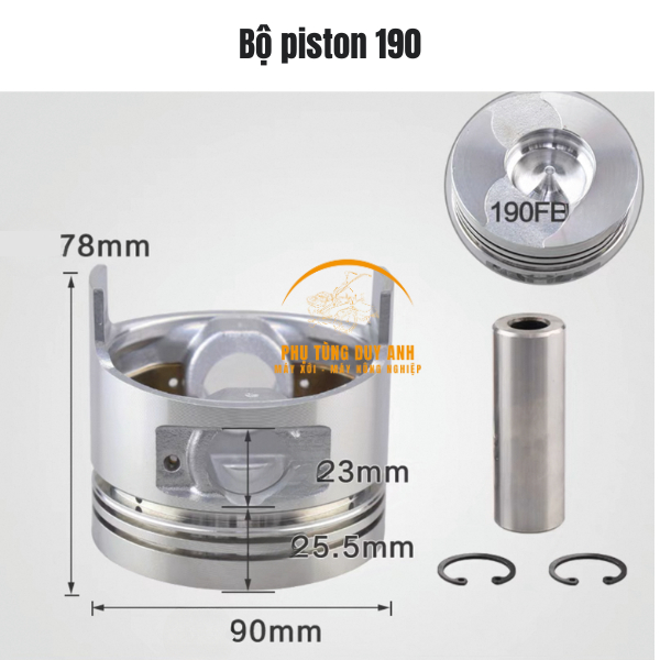 Piston máy cày, máy xới mini 173-178-186-188