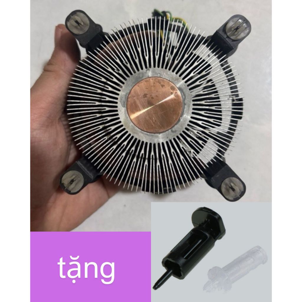 quạt tản cpu lõi đồng & lõi nhôm intel socket 115x hàng tháo máy bao tản nhiệt tốt cho các dòng cpu 