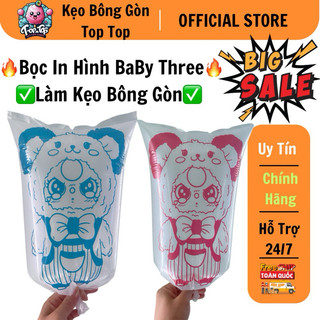 Bọc Làm Kẹo Bông Gòn In Hình Baby Three – Phụ Kiện Làm Kẹo Bông Gòn