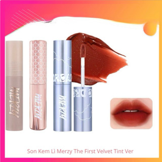 [NEW-MERZY V6 SIREN] Son kem lì Merzy V6 Xanh dương, hồng The First Velvet Tint 4.5g