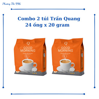 Combo 2 túi  Cà phê sữa Trần Quang ống Good Morning