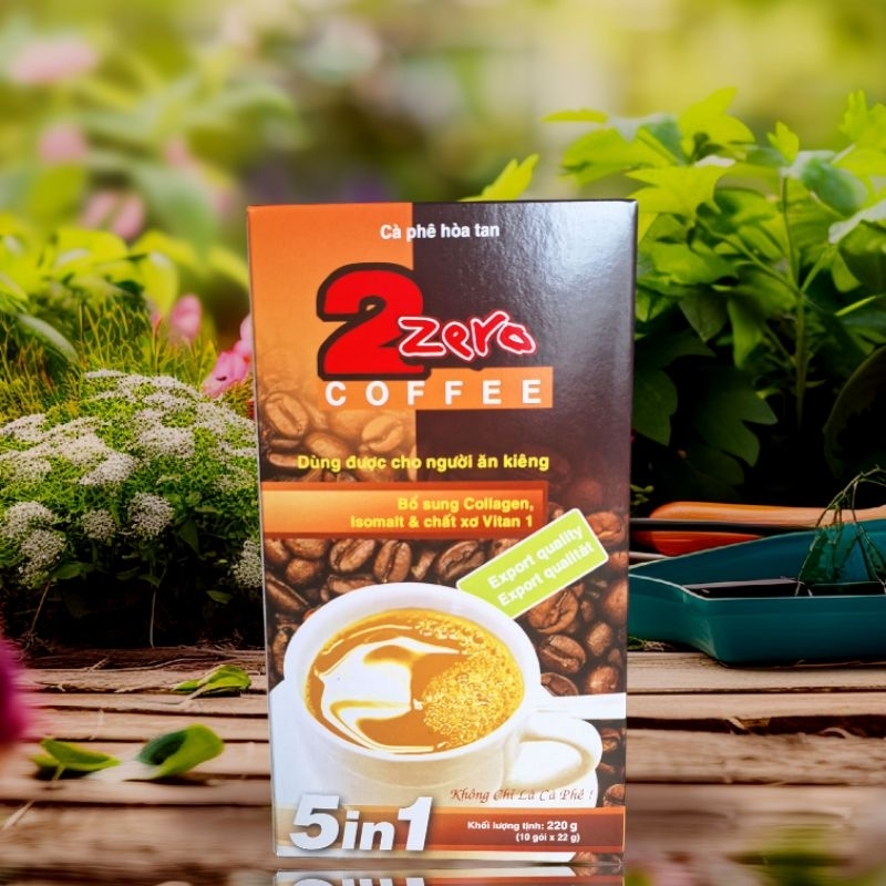 (ống) Cà phê Collagen 2zezo isomalt (Cà phê sữa dùng được cho người ăn kiêng và tiểu đường)
