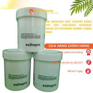  Kem massage mặt Collagen Massage Cream 213 Esthepro 1000ml: Dưỡng ẩm chống lão hóa & tái tạo da chuyên dụng cho spa 