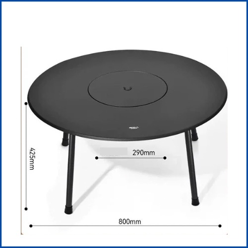 Bếp nướng/Bàn ngoài trời kết hợp bếp nướng bằng than hoa thích hợp để khuôn viên sân vườn, mang du lịch.