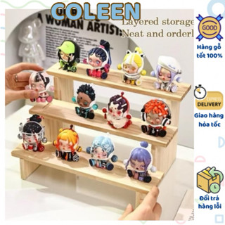 Kệ gỗ giá nhiều tầng trưng bày mô hình đồ chơi giá kệ để đồ nữ trang vòng tay dây chuyền COLEEN