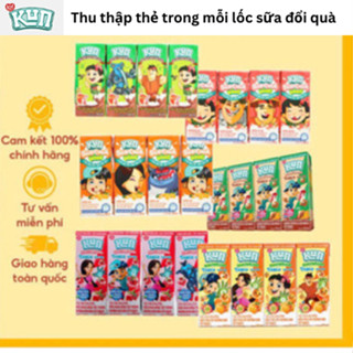 [Date 1/2026] Thùng 48 hộp Sữa Kun Thạch Đủ Hương Vị Socola/Cam/Dâu Thạch Dai Dai Bùng Nổ 170ml