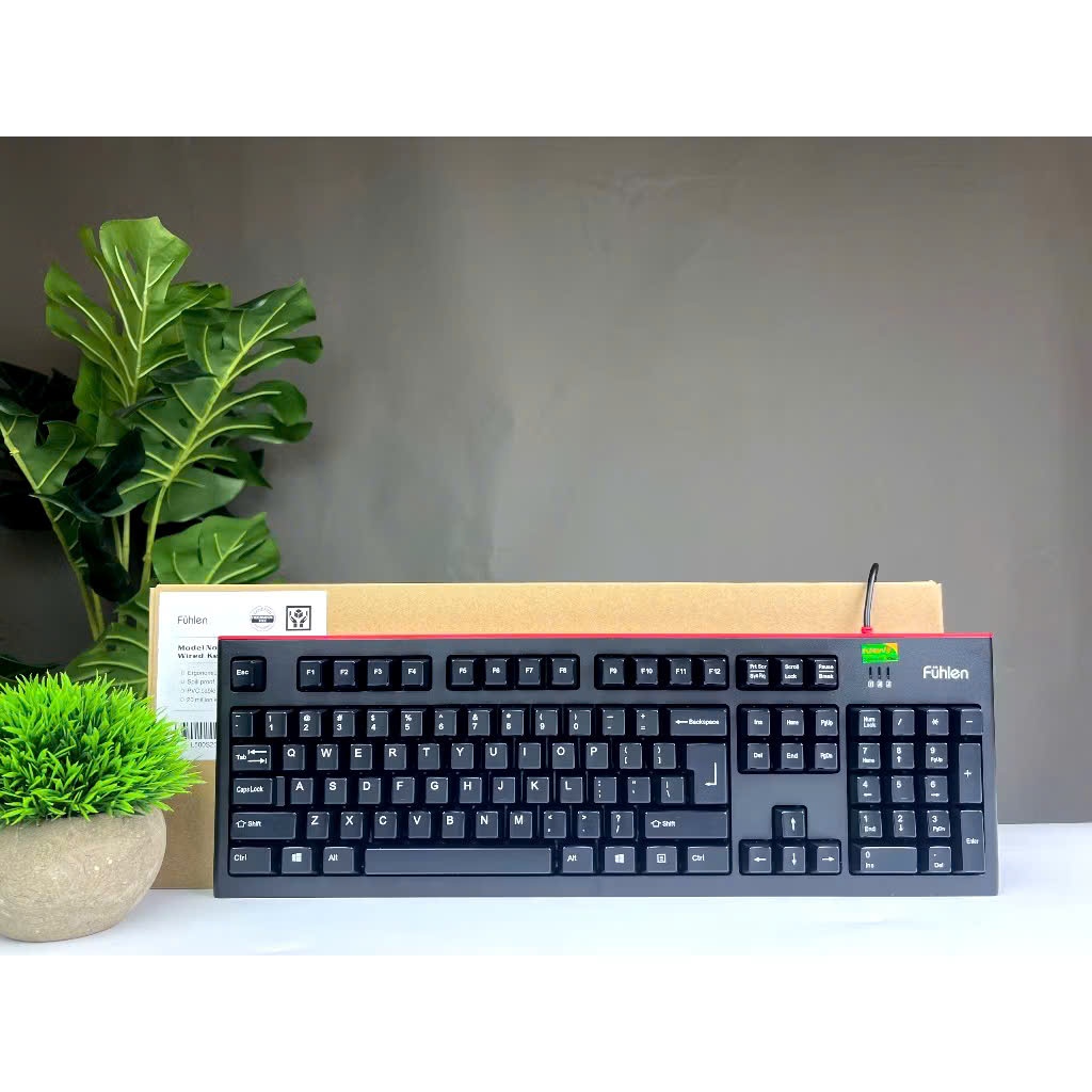 Bàn Phím Máy Tính Có Dây Fuhlen L500S Siêu Bền - Bàn Phím Văn Phòng Có Dây HP | Chính Hãng |