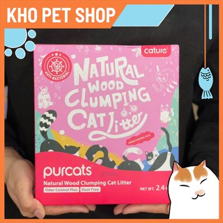Cát gỗ Cature Odor Control Plus 6L (hồng) cho mèo