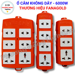 Ổ cắm điện Fanagold cao cấp chịu tải cao 6000w - không dây