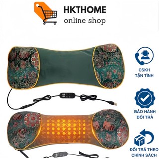 Gối ngải cứu HKTHOME sưởi ấm bằng điện bảo vệ cột sống cổ vai gáy [ HÀNG CHÍNH HÃNG ]