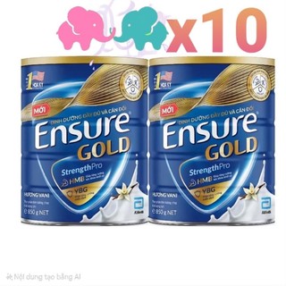   Combo 5 - 6 - 7 -8 Sữa bột Ensure Gold Abbott hương Vani HMB 800g 