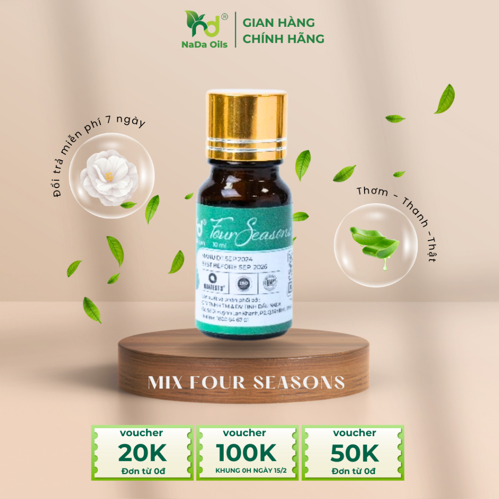 Tinh Dầu Mix Hương Nước Hoa Four Seasons_NADA OILS