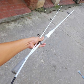 Cần câu lure Bạch Long Trắng - Pu Chống Xoắn