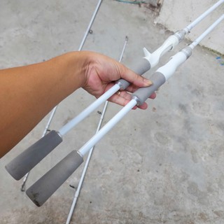 Cần câu lure Bạch Long Trắng - Pu Chống Xoắn