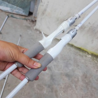 Cần câu lure Bạch Long Trắng - Pu Chống Xoắn