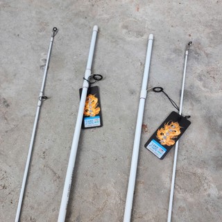 Cần câu lure Bạch Long Trắng - Pu Chống Xoắn