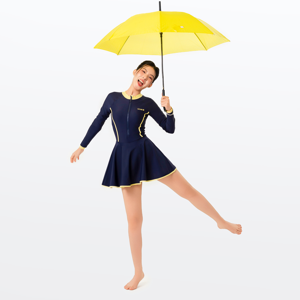 Đồ bơi nữ SOBIE liền thân váy tay dài kín đáo và chống nắng Gorgeous Orion | BigBuy360 - bigbuy360.vn