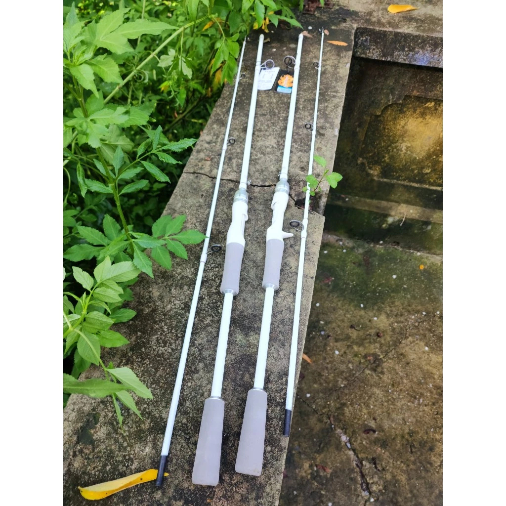 Cần câu lure Bạch Long Trắng - Pu Chống Xoắn