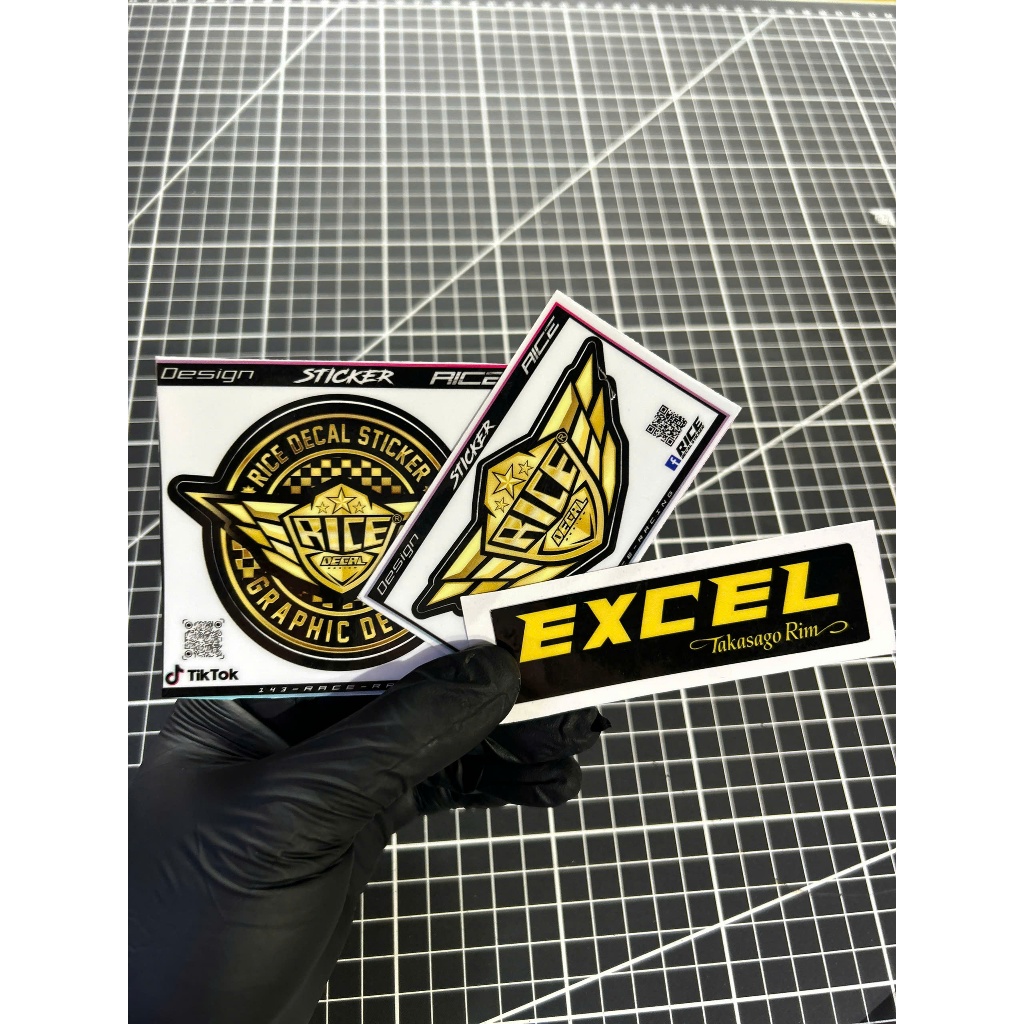 Tem Dán Sticker EXCEL 8.5x2.5 Ricedecal