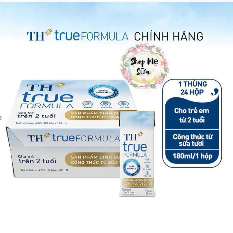 Sữa tươi công thức  TH True Formula 180ml cho trẻ từ 2 tuổi