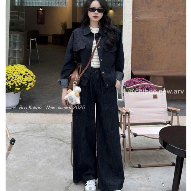 Quần suông màu tràm hot 95cm