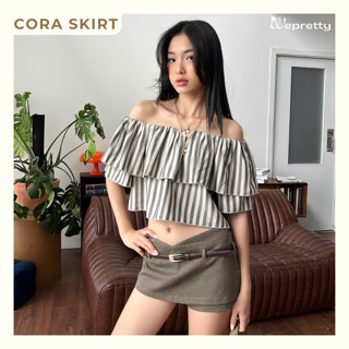 [Tặng Dây Da] Chân Váy Ngắn Nữ CORA SKIRT Wepretty Clothes Basic Dễ Phối Đồ Phong Cách Hàn Quốc  - CV01