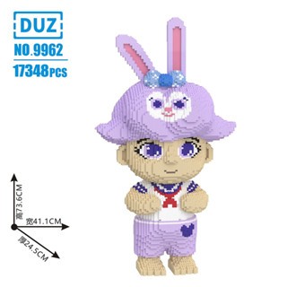 mô hình lắp ráp cậu bé thỏ tím stella lou đội mũ cáo nick thỏ cảnh sát judy đồ chơi lắp ráp Xếp hình nano 3d cho bé