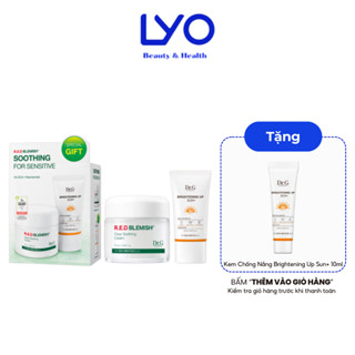 Set Kem Dưỡng + KCN Cho Da Dầu Mụn Dr.G Red Blemish Clear Soothing Cream Hàn Quốc 20ml & 70ml