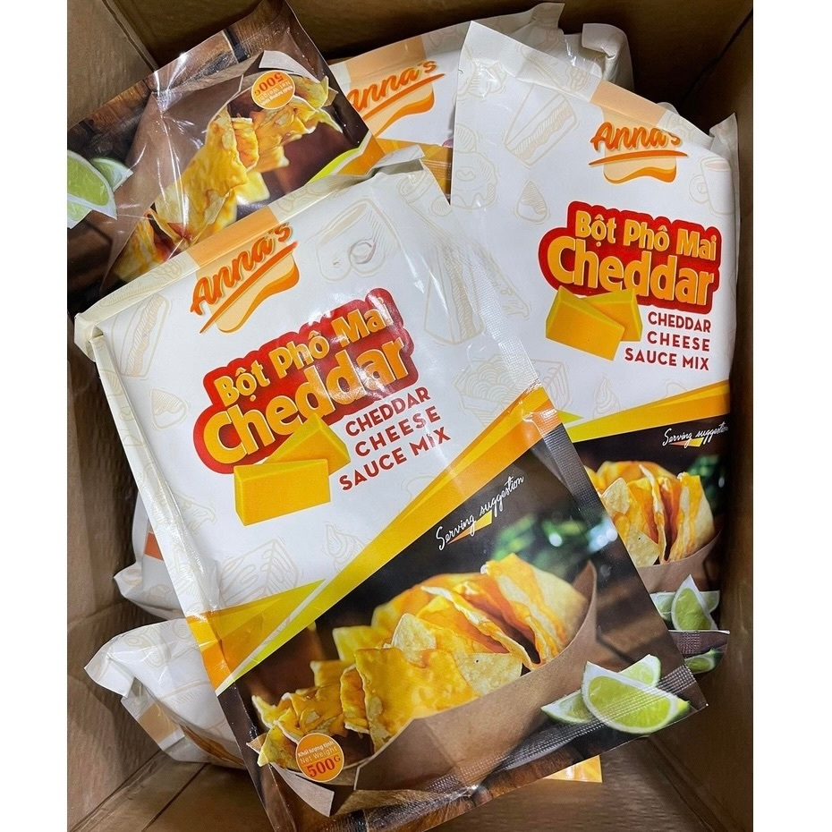 Bột Cheese Trắng gói 500g/ Bột Phô Mai Cheddar