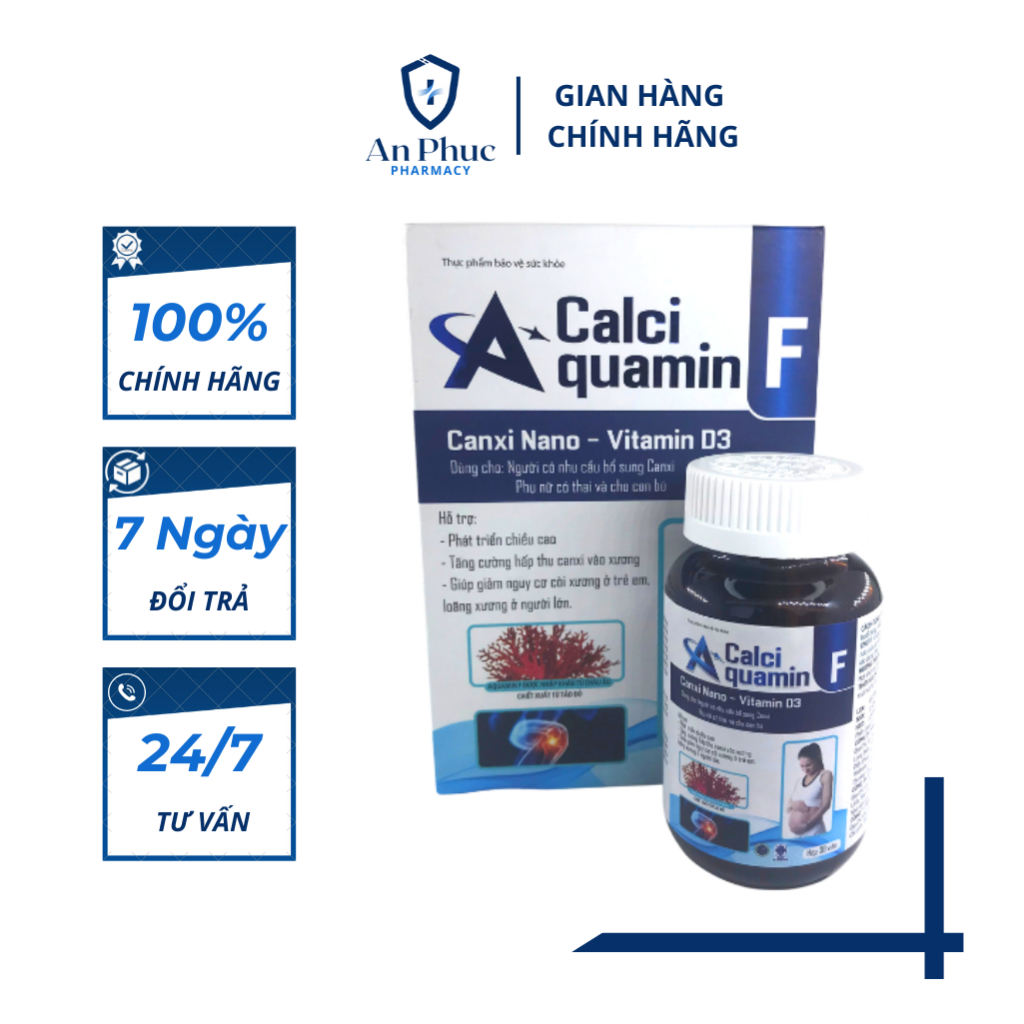 /CHÍNH HÃNG/ Calci Aquamin F  Bổ sung Canxi, Vitamin D3, phát triển chiều cao, giúp xương chắc khỏe