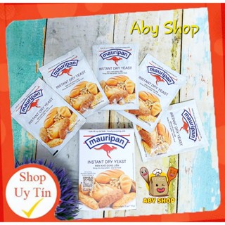 Men nở instant Mauripan 10gram ⚡HSD 11/2026⚡ men lạt làm bánh mì / bánh bò / pizza 1 gói 10g