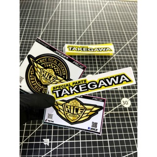 Tem Dán Sticker Logo Takegawa 120x2.5 Ricedecal