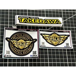 Tem Dán Sticker Logo Takegawa 120x2.5 Ricedecal