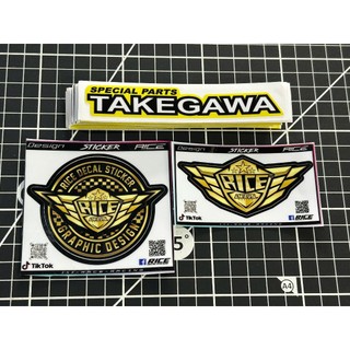 Tem Dán Sticker Logo Takegawa 120x2.5 Ricedecal