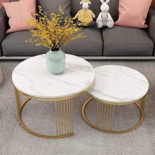 Bộ bàn trà tròn, bàn trà đôi tròn, cặp bàn trà sofa phòng khách, bàn cà phê bàn decor, mặt đá ceramic