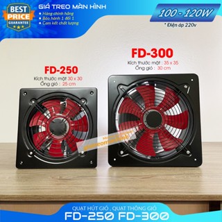 Quạt Hút Gió - Quạt Thông Gió Nhà Xưởng - Nhà Hàng - FD-250, FD300 - Sức Hút Lớn