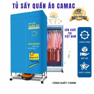 TỦ SẤY QUẦN ÁO CAMAC  CAO CẤP CÔNG SUẤT CAO 1500W DUNG TÍCH LỚN BẢO HÀNH 12 THÁNG