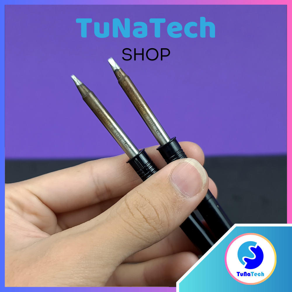 Mũi Hàn Goot Nóng 12 24V Siêu Nhanh - Hàng Nhật Bãi cam kết chính hãng - mũi đẹp đã vệ sinh và test 