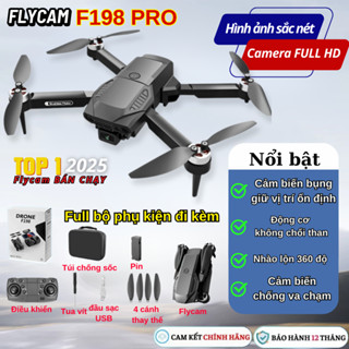 Fly cam Giá Rẻ Drone F198 Pro Max, Flycam P15 Play Camera Pin 2000mAh bay 20 Phút, Cảm Biến 4 Chiều, Chống Rung