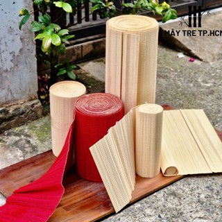  Mành tre trang trí nhiều màu rèm tre khổ 30cm 60cm dùng làm phong nền tiểu cảnh gia tiên 