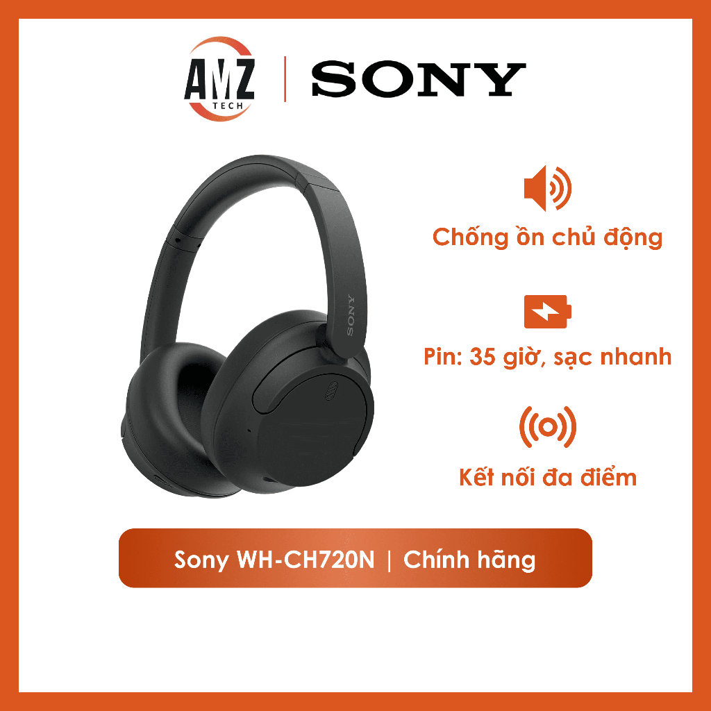[GIÁ SỐC] Headphones Bluetooth Sony WH-CH720N - Chống ồn chủ động, âm thanh đỉnh cao