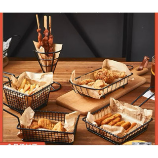  Khay đựng đồ chiên | GIỎ DECOR CHUYÊN DỤNG ĐỰNG ĐỒ CHIÊN - KHOAY TÂY - NEM CHUA RÁN 