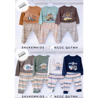 Uala rogo Bộ dài tay peptit chất mềm cao cấp cho bé trai gái