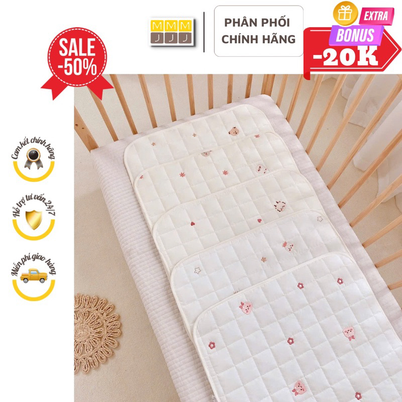 Thảm điều hòa xuất hàn kiêm lót chống thấm cho bé Monona thoáng mát, mềm mại, an toàn cho bé