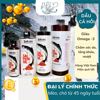 [Hỏa tốc] Dầu Cá Hồi PETCARE dưỡng da lông chó mèo - Chính hãng hàng Việt Nam chất lượng